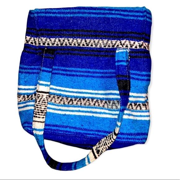 Handbags - Beautiful Blue Tribal Pattern Bag